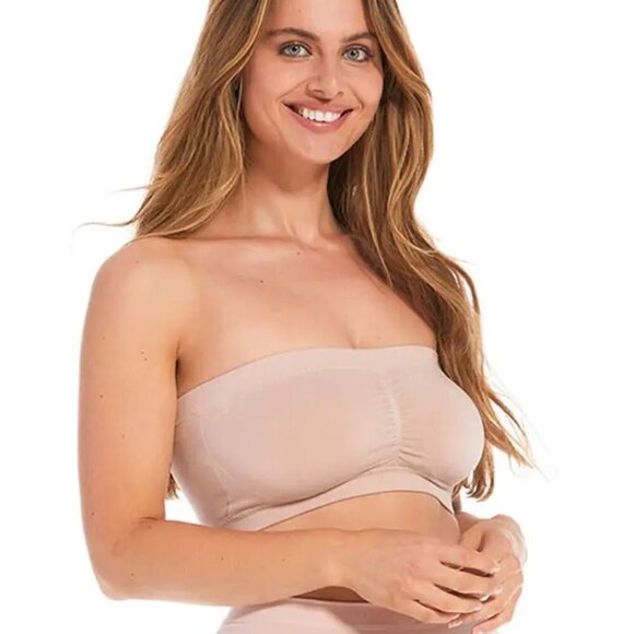 Seamless Body Hugging Bamboo Bandeau Bra - Picture 1 of 5